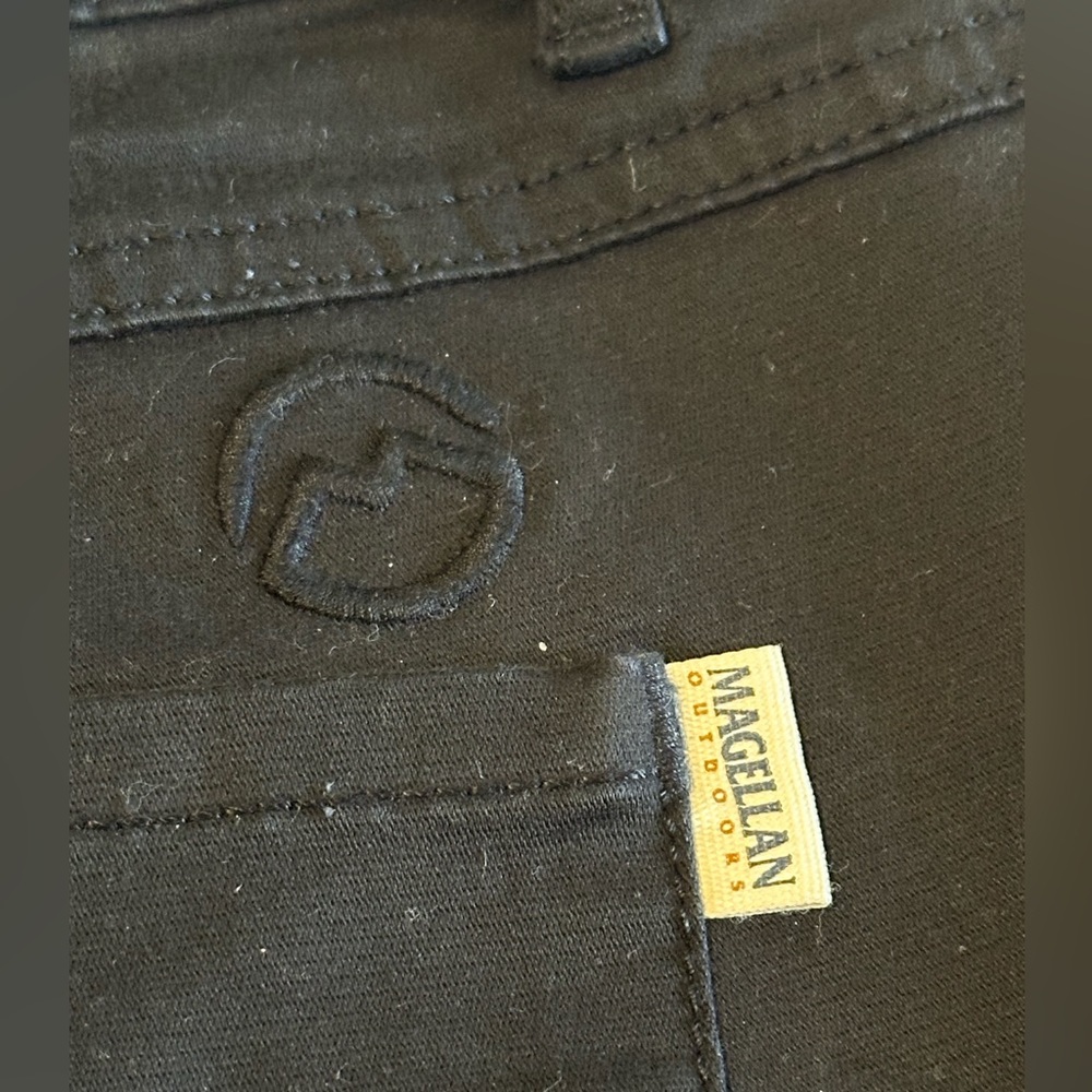 Women’s black Magellan hiking pants. Size 12